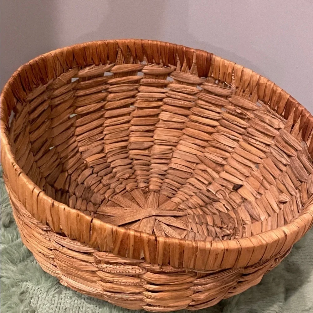 Handwoven Natural Brown Basket